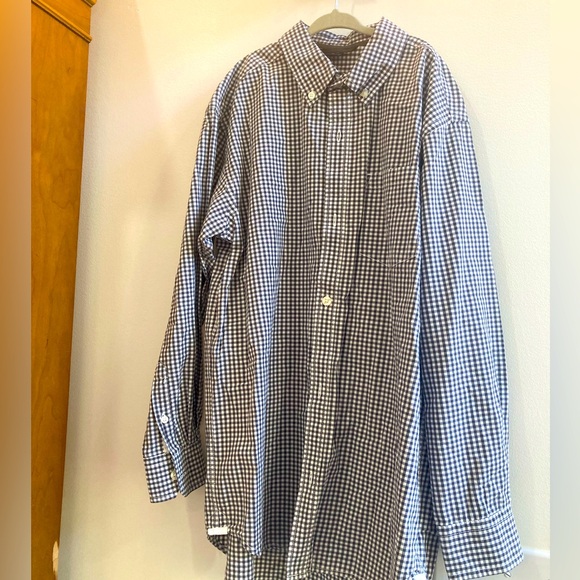 Gap kids size 12 crisp cotton button front shirt.Great quality black white check - Picture 1 of 9